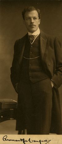Titre original&nbsp;:  Armand La Vergne, [Vers 1903], BAnQ Vieux-Montréal, Fonds Famille Landry, (06M,P155,S1,SS1,D265), Montminy.
